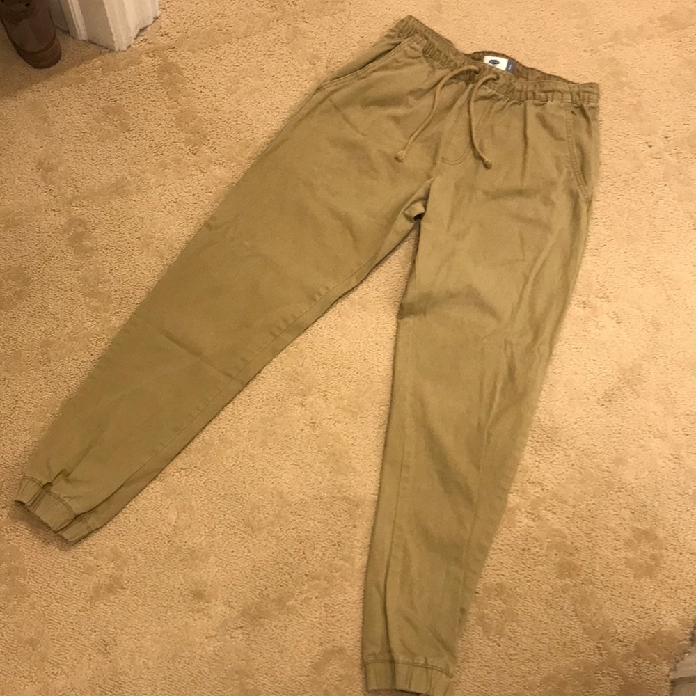 Mens Khaki Joggers